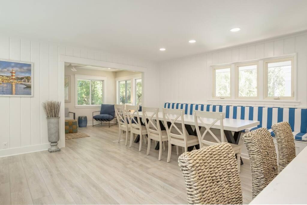 Luxury Beach House - 2Min Walk To Beach - Private Pool - Group & Dog Friendly Hilton Head Island Exteriör bild