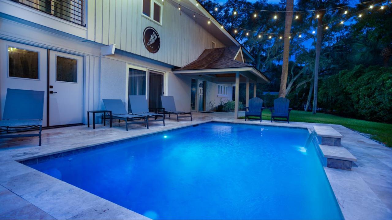 Luxury Beach House - 2Min Walk To Beach - Private Pool - Group & Dog Friendly Hilton Head Island Exteriör bild
