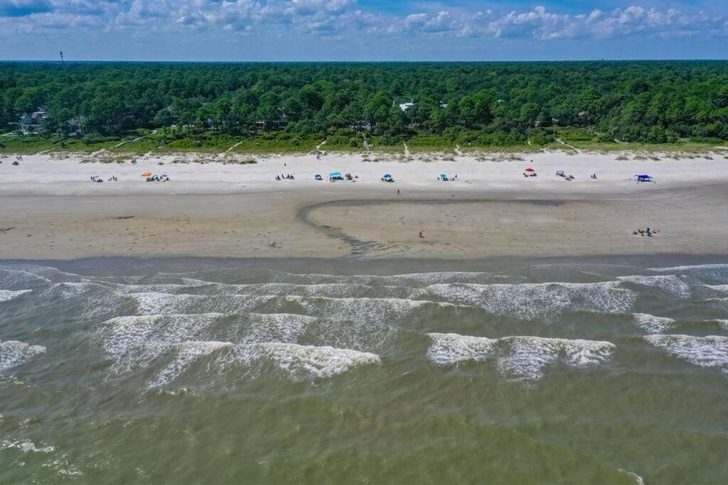 Luxury Beach House - 2Min Walk To Beach - Private Pool - Group & Dog Friendly Hilton Head Island Exteriör bild