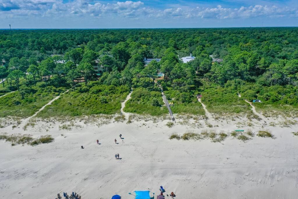 Luxury Beach House - 2Min Walk To Beach - Private Pool - Group & Dog Friendly Hilton Head Island Exteriör bild