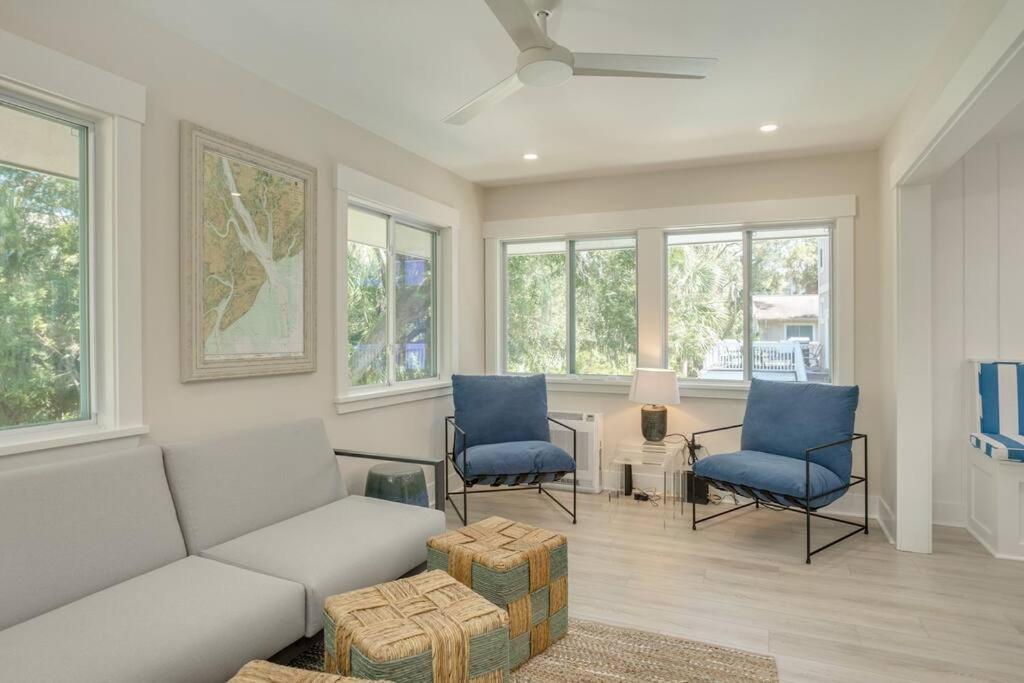 Luxury Beach House - 2Min Walk To Beach - Private Pool - Group & Dog Friendly Hilton Head Island Exteriör bild