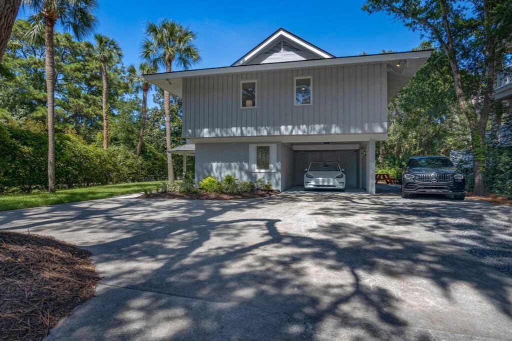 Luxury Beach House - 2Min Walk To Beach - Private Pool - Group & Dog Friendly Hilton Head Island Exteriör bild