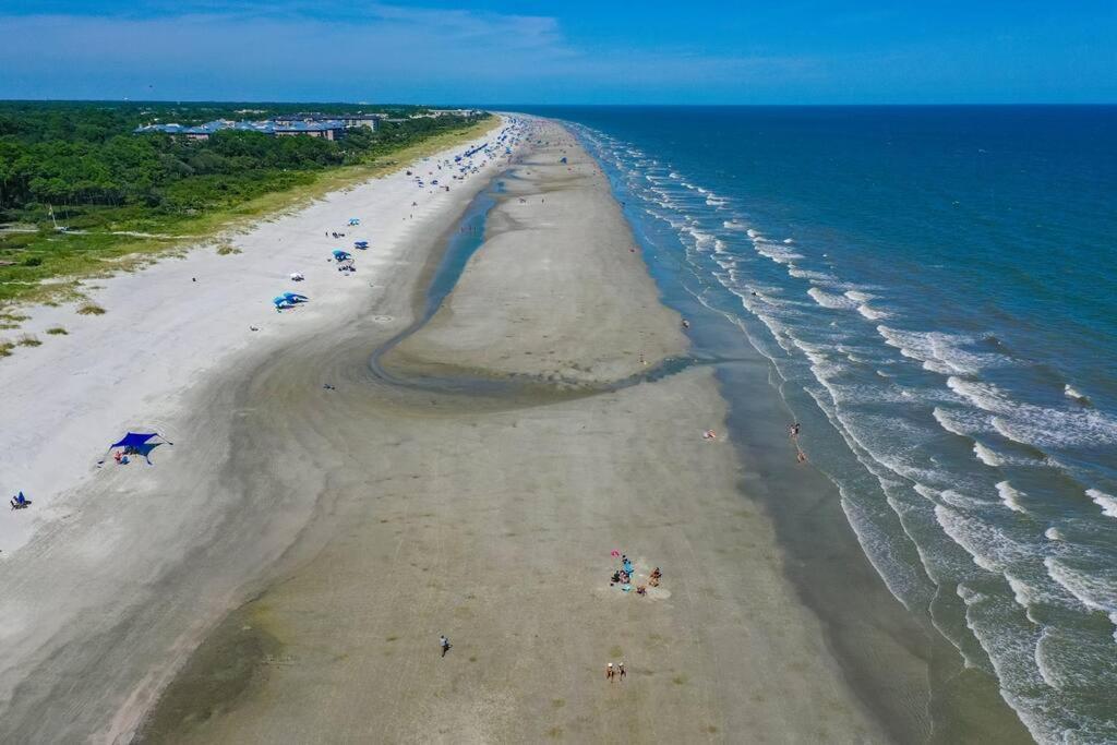 Luxury Beach House - 2Min Walk To Beach - Private Pool - Group & Dog Friendly Hilton Head Island Exteriör bild