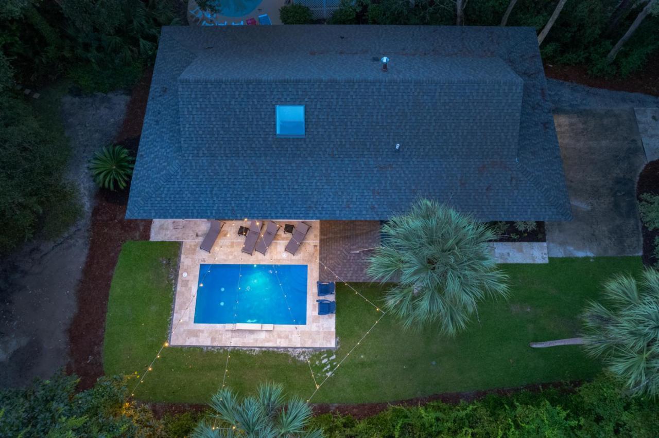 Luxury Beach House - 2Min Walk To Beach - Private Pool - Group & Dog Friendly Hilton Head Island Exteriör bild